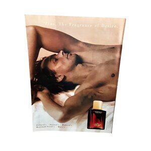 1994 Zino Davidoff Cologne Vintage Print Ad The Fragrance of Desire